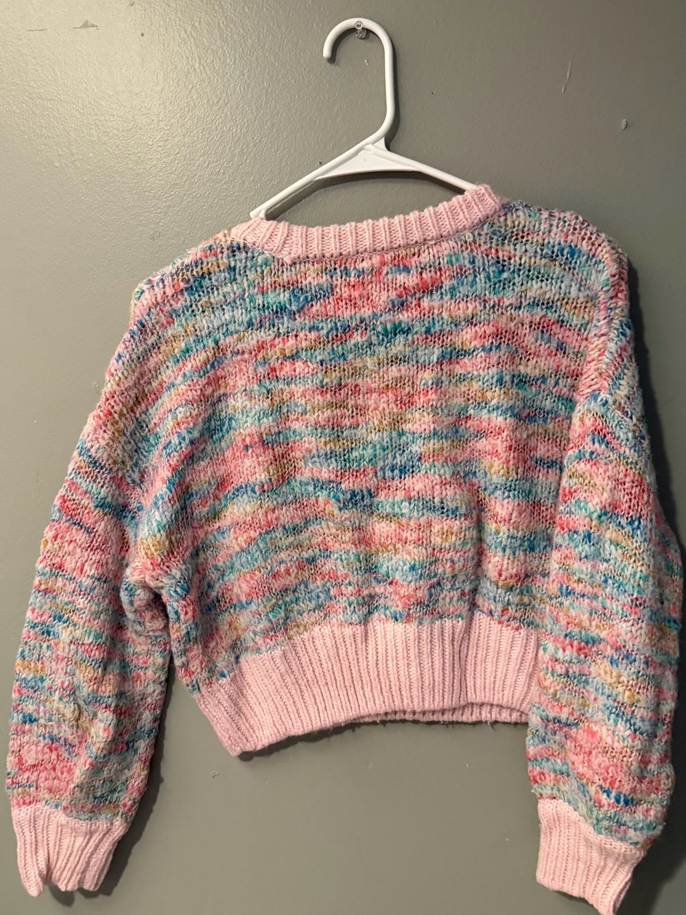Jessica Simpson Multicolor Cropped Knit Sweater - Women